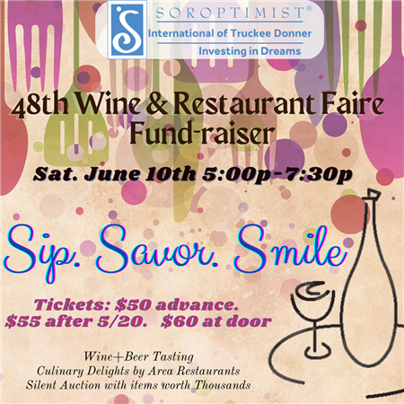48th Annual Soroptimist Wine and Restaurant Fair